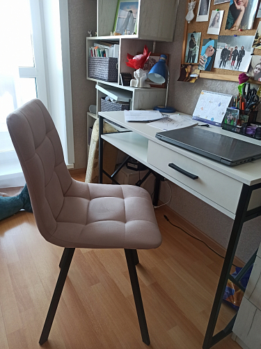 Комплект стульев Чилли 4 шт темно-серый / черный фото покупателя 220