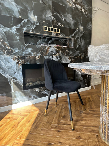 Стул на металлокаркасе Gabi gray / black фото покупателя 353