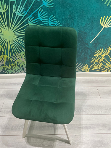 Стул на металлокаркасе Чилли зеленый / черный фото покупателя 833