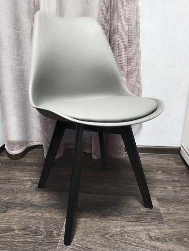 Деревянный стул Bonuss black / black фото покупателя 80