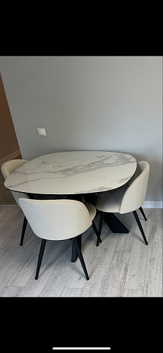 Стул на металлокаркасе Gabi latte / gold / black фото покупателя 681