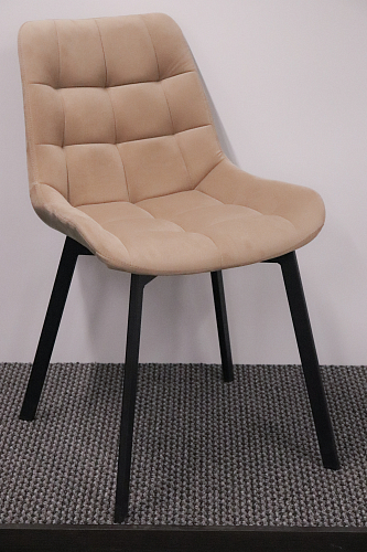 Стул на металлокаркасе Челси бежевый / белый каркас из шоурума 5