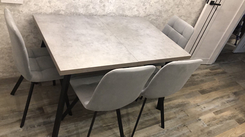 Комплект стульев Чилли 2 шт бежевый / черный фото покупателя 674