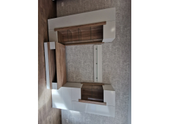 Витрина Куба 1701.М4 дуб сонома / белый глянец фото покупателя 2