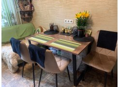 Стол Лота Лофт 120 25 мм сабия / черный матовый фото покупателя 687