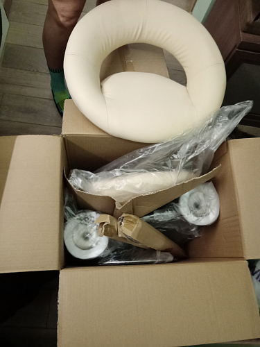 Барный стул Oazis cream / chrome фото покупателя 6