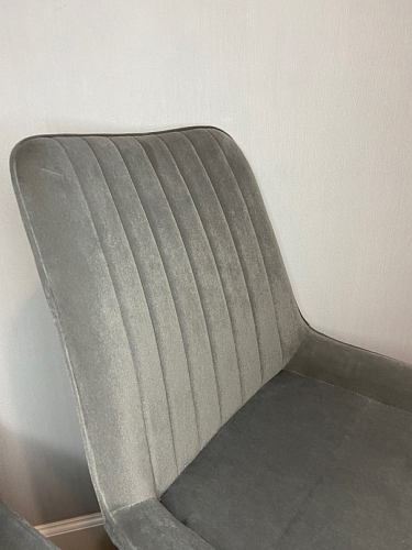 Стул на металлокаркасе Seda-1 green / black / gold фото покупателя 10