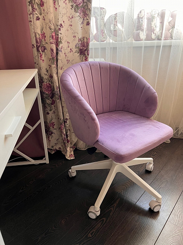 Компьютерное кресло Пард экокожа белый фото покупателя 48