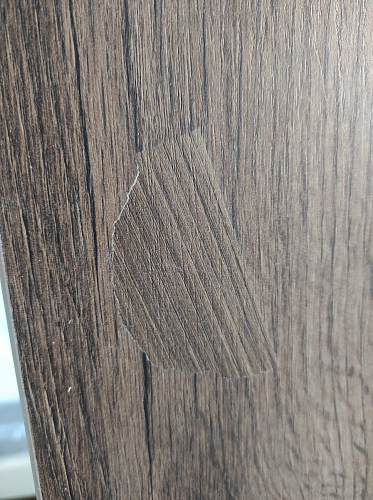 Письменный стол Битти Лофт 116х60х75 дуб вотан / белый матовый фото покупателя 87