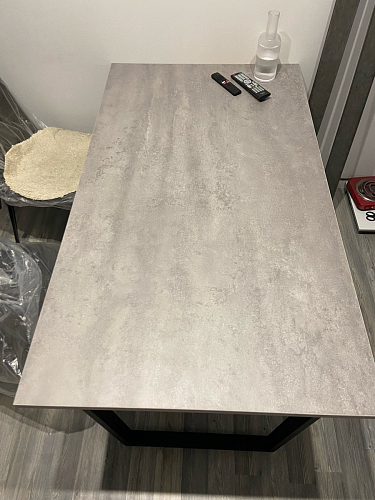 Деревянный стол Лота Лофт 140х80 дуб крафт табачный / черный матовый фото покупателя 885