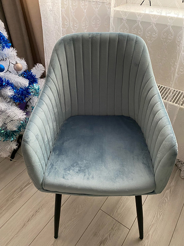 Стул на металлокаркасе Slam dark beige фото покупателя 55