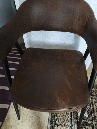 Стул на металлокаркасе Twin brown / black фото покупателя 45