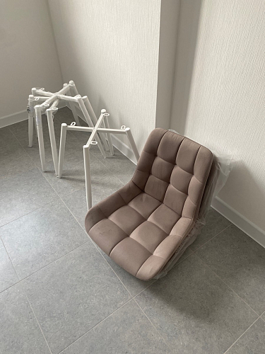 Стул на металлокаркасе Челси К бирюзовый / черный фото покупателя 32