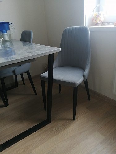 Стул на металлокаркасе Kora white / gray фото покупателя 407