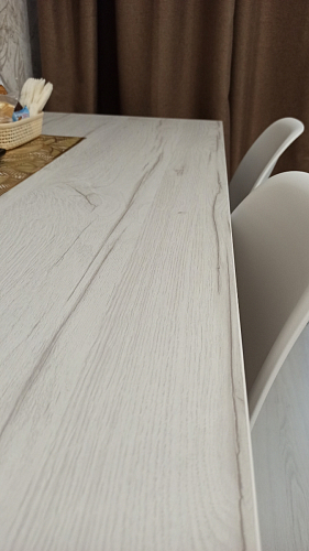 Стол Тринити Лофт 120 32 мм дуб галифакс табако / черный матовый фото покупателя 527