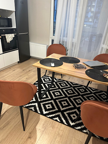 Деревянный стол Лота Лофт 140х80 дуб крафт табачный / черный матовый фото покупателя 507