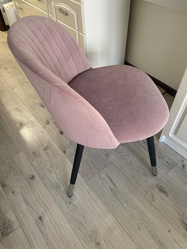 Стул на металлокаркасе Gabi 1 темно-серый / черный фото покупателя 64