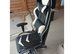 Компьютерное кресло Racer черное / голубое фото покупателя 113