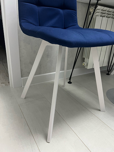 Стул на металлокаркасе Чилли К темно-серый (velutto 32) / черный фото покупателя 650