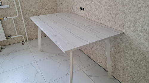 Стол Тринити Лофт 120 32 мм бетон / черный матовый фото покупателя 659