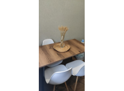 Стол Тринити Лофт 120 32 мм бетон / черный матовый фото покупателя 122