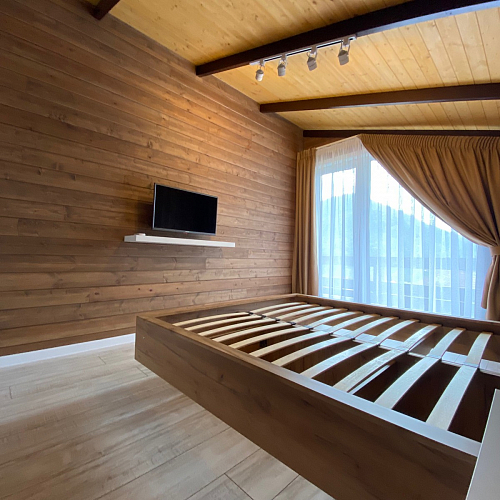 Двуспальная кровать Клауд 160х200 парящая дуб крафт золотой / антрацит фото покупателя 281