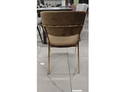 Стул на металлокаркасе Kamelia зеленый / золото из шоурума 14