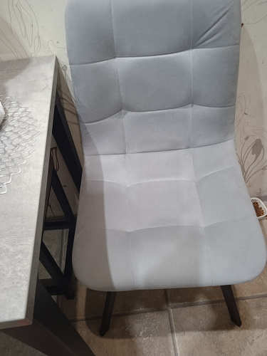 Стул на металлокаркасе Чилли синий / белый фото покупателя 881