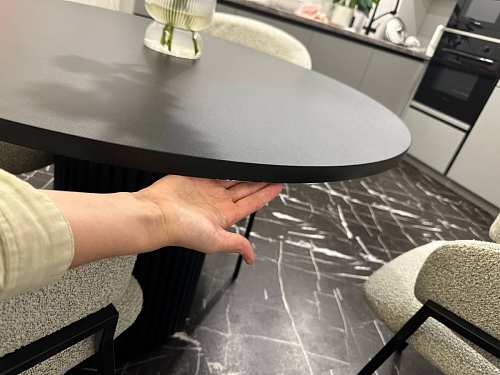 Деревянный стол Барел 89 черный / черный фото покупателя 5