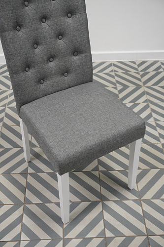 Стул Menson white / fabric pebble из шоурума 1