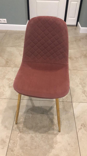 Стул на металлокаркасе Dabl 01 champagne / gold фото покупателя 135