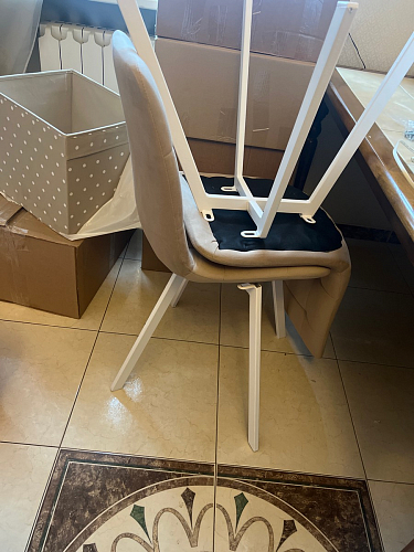 Комплект стульев Чилли 2 шт бежевый / черный фото покупателя 1376