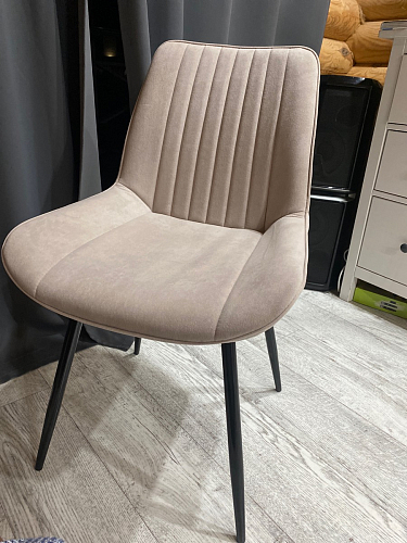 Стул на металлокаркасе Седа К латте / черный фото покупателя 276