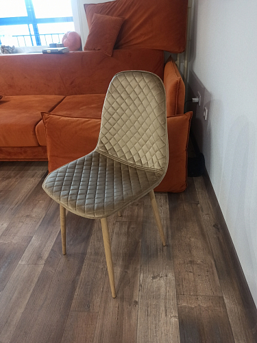 Стул на металлокаркасе Capri голубой фото покупателя 22