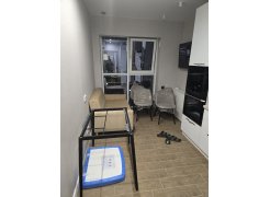 Стул на металлокаркасе Gabi 1 бежевый / черный с серебряными наконечниками фото покупателя 599