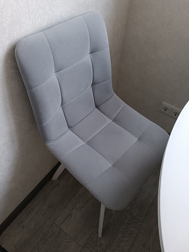 Стул на металлокаркасе Чилли синий / белый фото покупателя 890