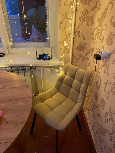 Стул на металлокаркасе Челси бежевый / белый каркас фото покупателя 67