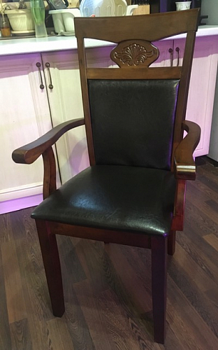 Стул деревянный Luiza dirty oak / dark brown фото покупателя 3