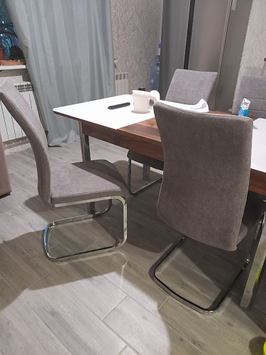 Стул Basit light grey fabric фото покупателя 79