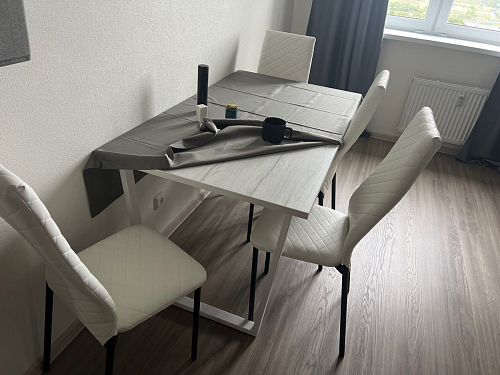 Деревянный стол Лота Лофт 140х80 дуб крафт табачный / черный матовый фото покупателя 201