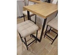 Барный стул Лофт кожзам d1 / черный матовый фото покупателя 254