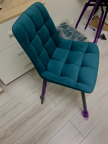 Стул на металлокаркасе Алст velutto 52 / черный фото покупателя 7