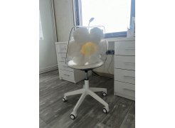 Компьютерное кресло Kolin с подушкой clear / white фото покупателя 304