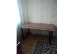 Стол Лота Лофт 140 25 мм черный матовый / бетон фото покупателя 846