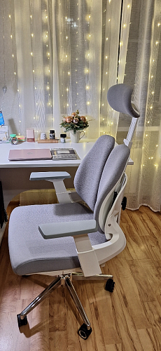 Компьютерное кресло Hiba gray / chrome фото покупателя 17