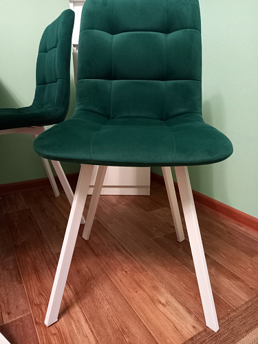 Стул на металлокаркасе Чилли К темно-серый (velutto 32) / черный фото покупателя 290