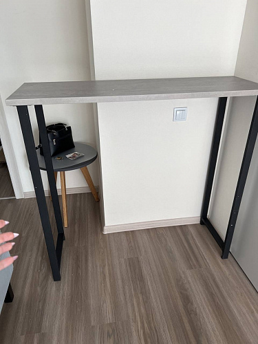 Барная стойка Дилан Лофт 120х50х90 бетон фото покупателя 115