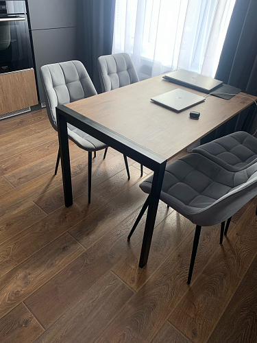 Стол Центавр дуб галифакс / черный матовый фото покупателя 37