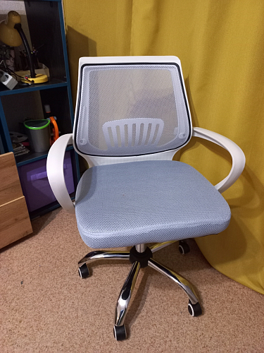 Компьютерное кресло Ergoplus белое / розовое фото покупателя 12