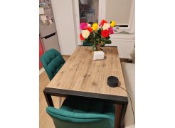 Стол Центавр дуб галифакс / черный матовый фото покупателя 11